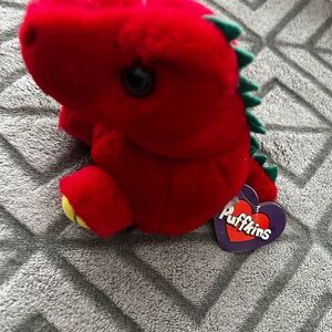 Red Plush Dinosaur Toy
